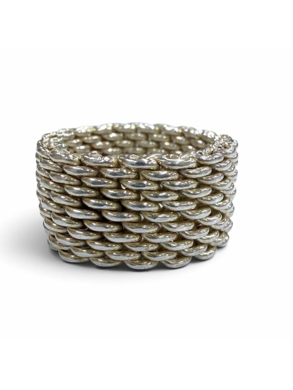 Tiffany & Co Somerset 925 Mesh Ring Silver JP